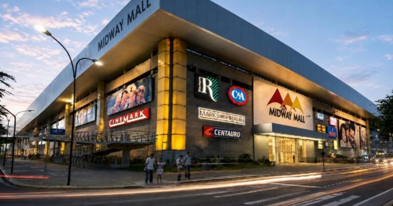 Fachada do Midway Mall adquirido pelo VISC11